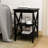 Special Painted Side Table In Black, Crafted From Black With Solid , Lacquer, And Stable Construction