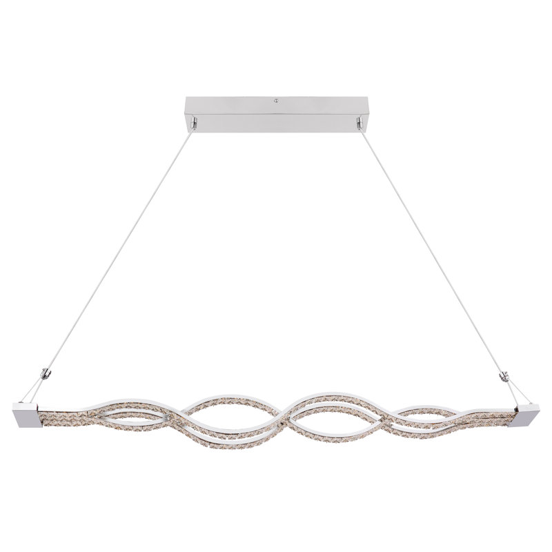 Lydia 1 - Light Chrome LED Geometric Pendant