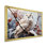 «Snowy Owl Winter III - Winter Landscape», reproduction sur toile encadrée