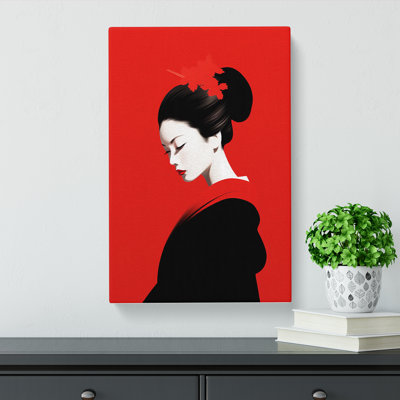 Geisha Minimalism No.2 - Wrapped Canvas
