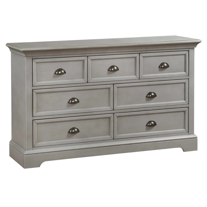 Huey 58'' W 7 - Drawer Dresser, Gray
