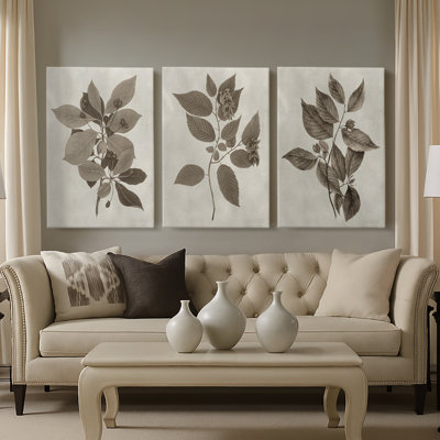 Arbor Specimen I  -Custom Wrapped Gallery Canvas - 3 Pieces