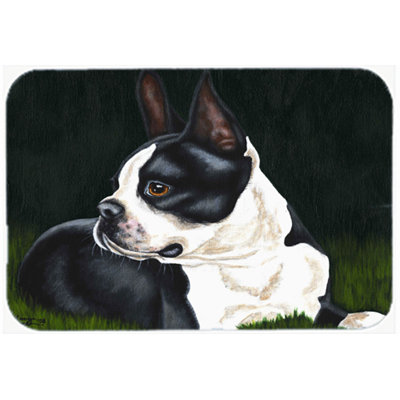Planche à découper en verre de beauté boston terrier caroline