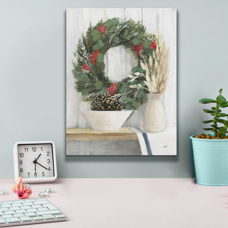 «Epic Graffiti» «Natural Christmas 1» par Julia Purinton, art mural sur toile, H 16 po x l 12 po x P 0,75 po