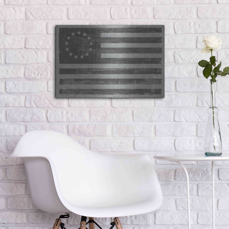 «Slate American Flag» par Sue Schlabach, H 16 po x l 24 po