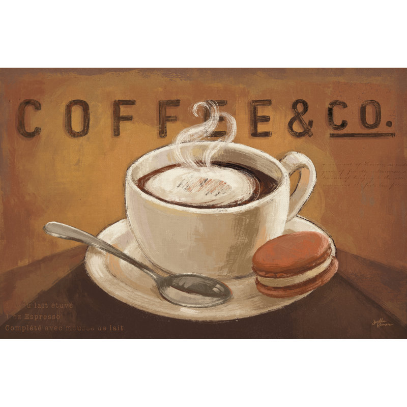 Coffee and Co V by Janelle Penner - Graphic Art Print, Wrapped Canvas, 61cm H x 91cm W