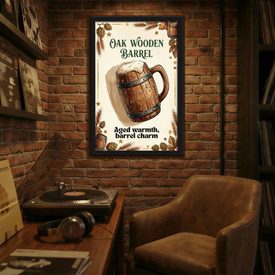 Fashion Oak Wooden Barrel Beer Mug Design