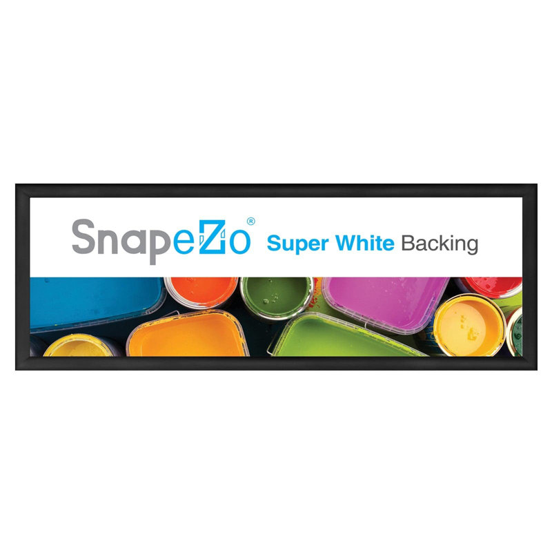 Cadre photo simple en métal, Noir, 27 po x 36 po