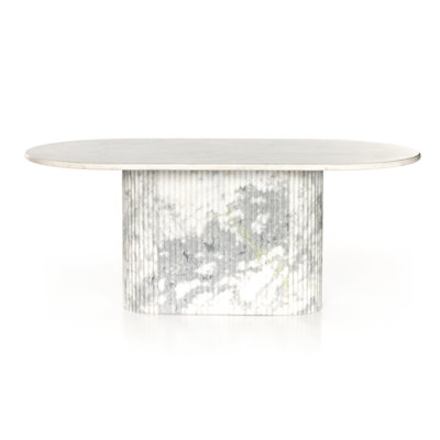 Oranda Oval Marble Dining Table