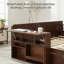 Grand canapé-lit avec bureau amovible, tiroirs de rangement et table d'appoint hydraulique, avec accoudoirs extensibles amovibles-1841120372-1841120373