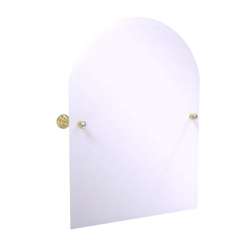 Miroir de meuble-lavabo biseauté sans cadre Gavin, Laiton satiné