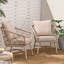 Chaise de patio avec coussins Raynette