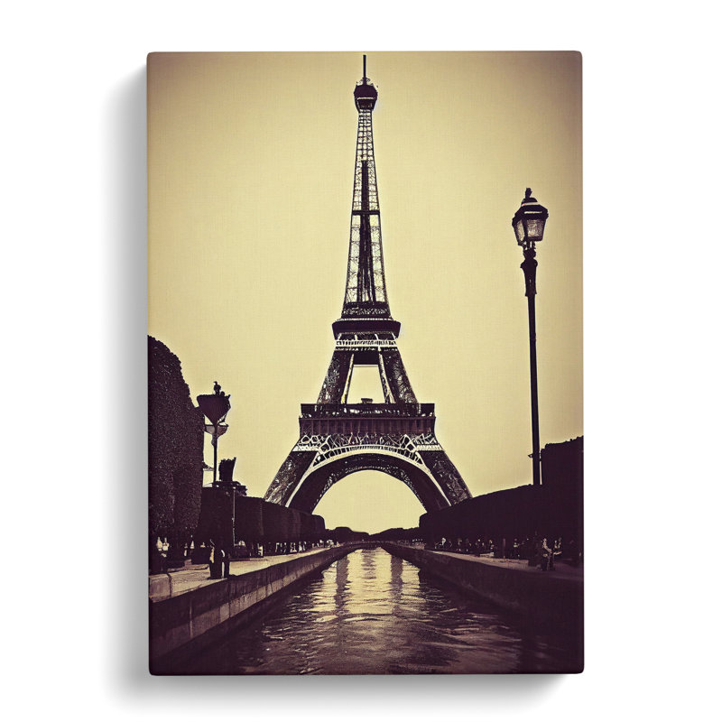 Towards The Eiffel Tower - Wrapped Canvas, 76cm H x 50cm W x 3cm D