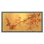 24" Plum Tree on Gold Leaf 4 Panel Room Divider