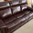 85'' Wide Modern Upholstered Genuine Leather Manual Reclining Sofa With Pillow Top Arm