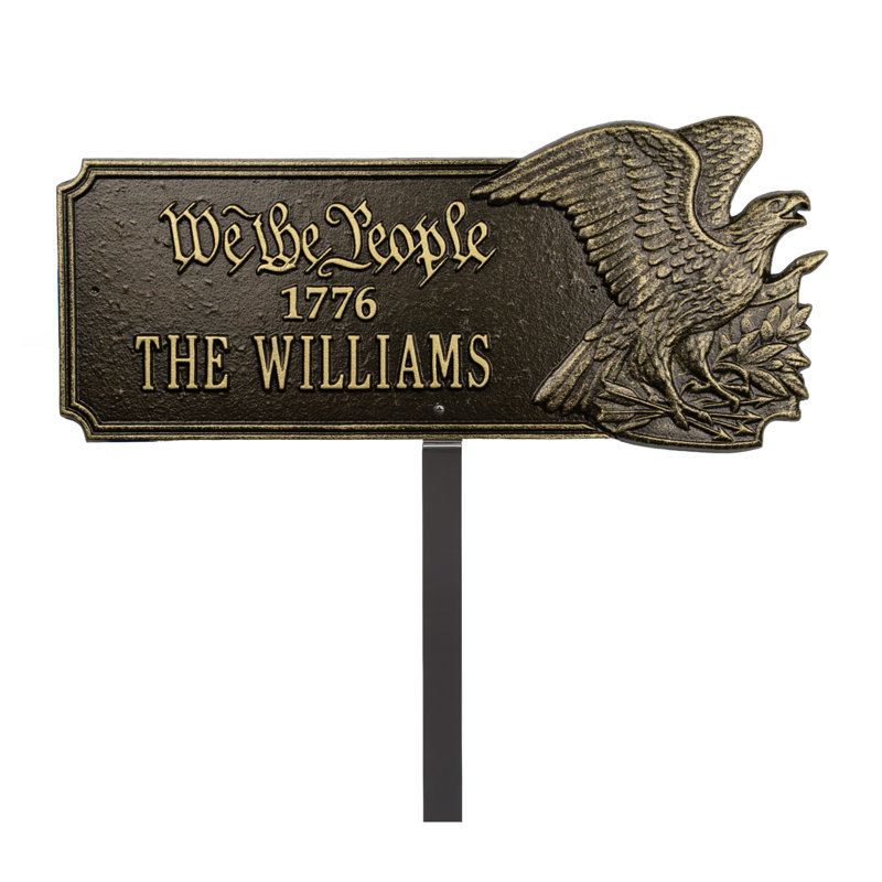 Plaque We We People 1776, ligne standard 1 ligne