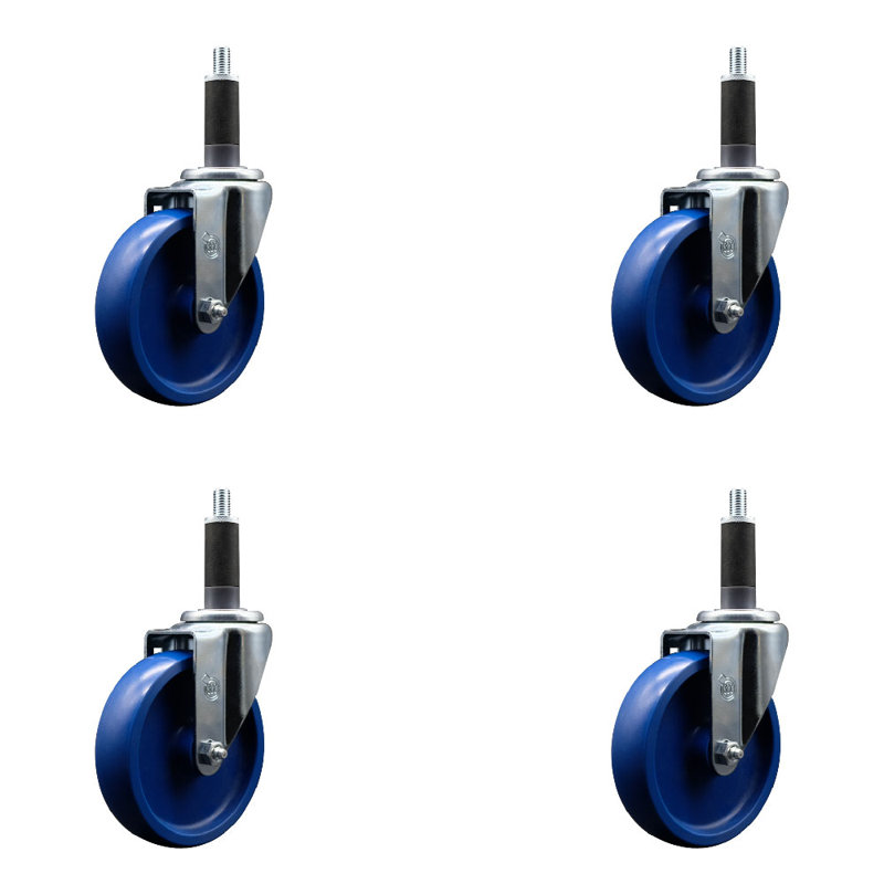 Ensemble de roulettes extensibles 5 pouces en poly