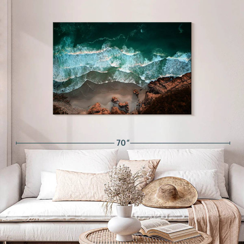 Gillard Coastal Ocean Waves, 30" H x 45" W
