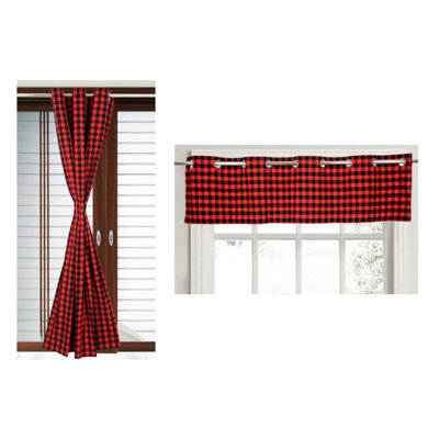 Cotton Semi Sheer Curtain Pair