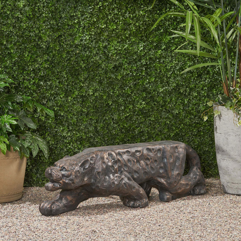 Leopard Lightweight Concrete Bench