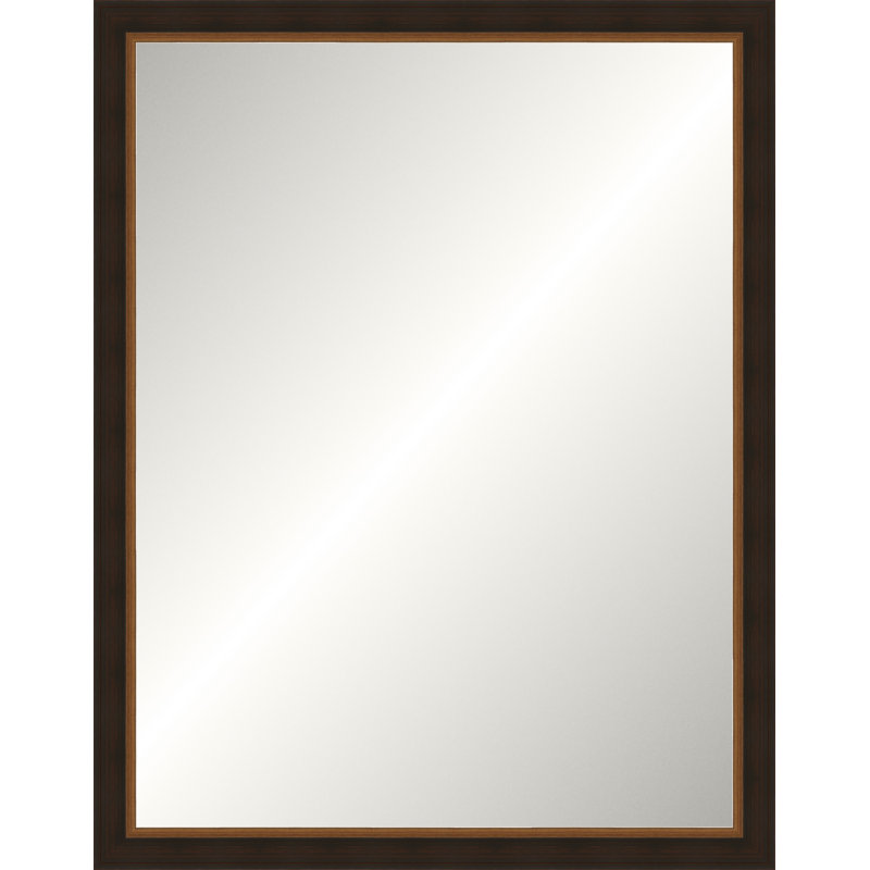 Espresso Old World Mirror, Medium rectangle