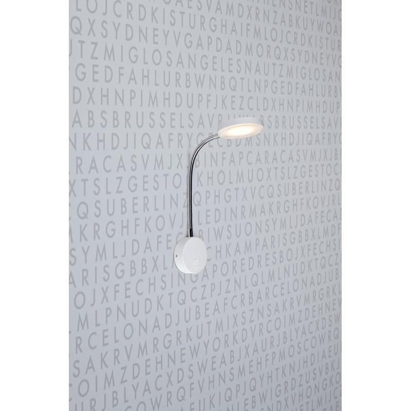 Bernhardt LED Plug-in Spotlight, White/Chrome