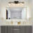 4 - Light Dimmable Black And Gold Bathroom Vanity Light