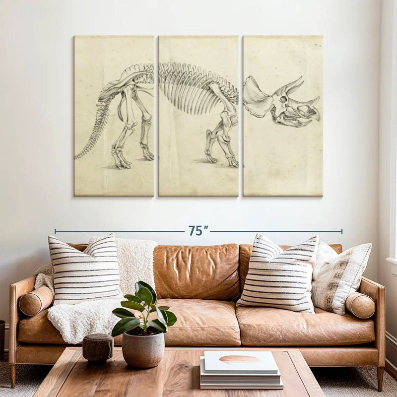 Dinosaur Study II, 42" H x 65" W