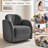 Modern Upholstered Swivel Barrel Accent Chair-115269302