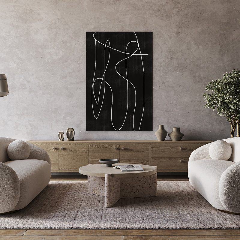 Art contemporain, art contemporain abstrait, H 48 po x l 32 po
