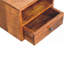 Solis 1-Drawer Chestnut Wall-Mounted Nightstand, 1 Open Slot, Brown-1112414142