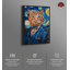 «Starry Night Van Gogh Cat», impressions sur toile de chat excentrique par Notoriart-104455103-104455088