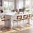 Marlow Modern 24.8" Cane Rattan Cantilever Counter Stools with Metal Frame-984747892
