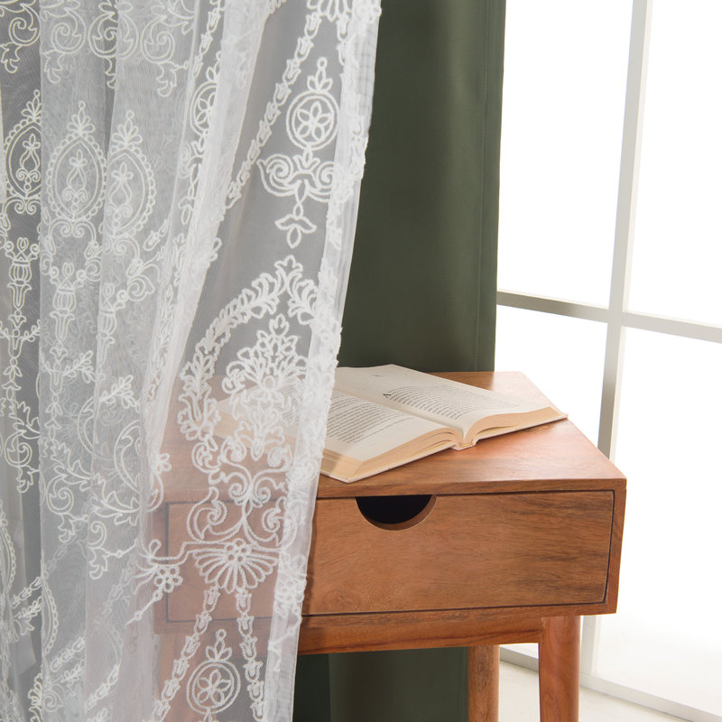 Portishead Room Darkening Curtain, 52" W x 96" L, Moss