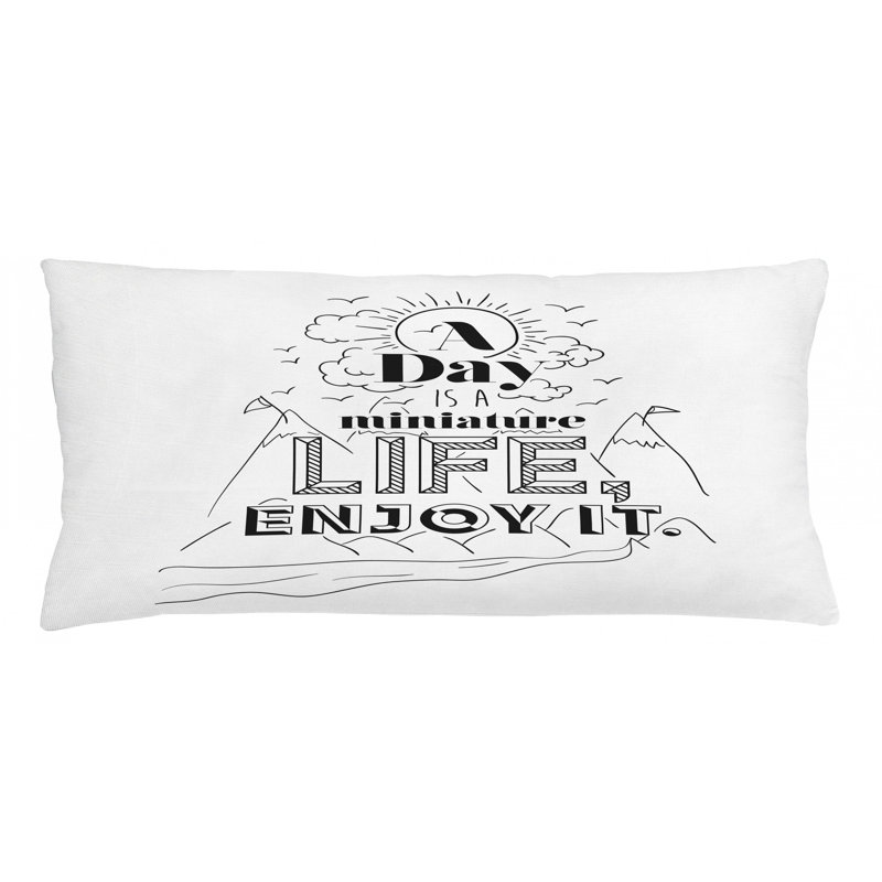 Housse de coussin lombaire intérieur/extérieur, 16 po x 36 po