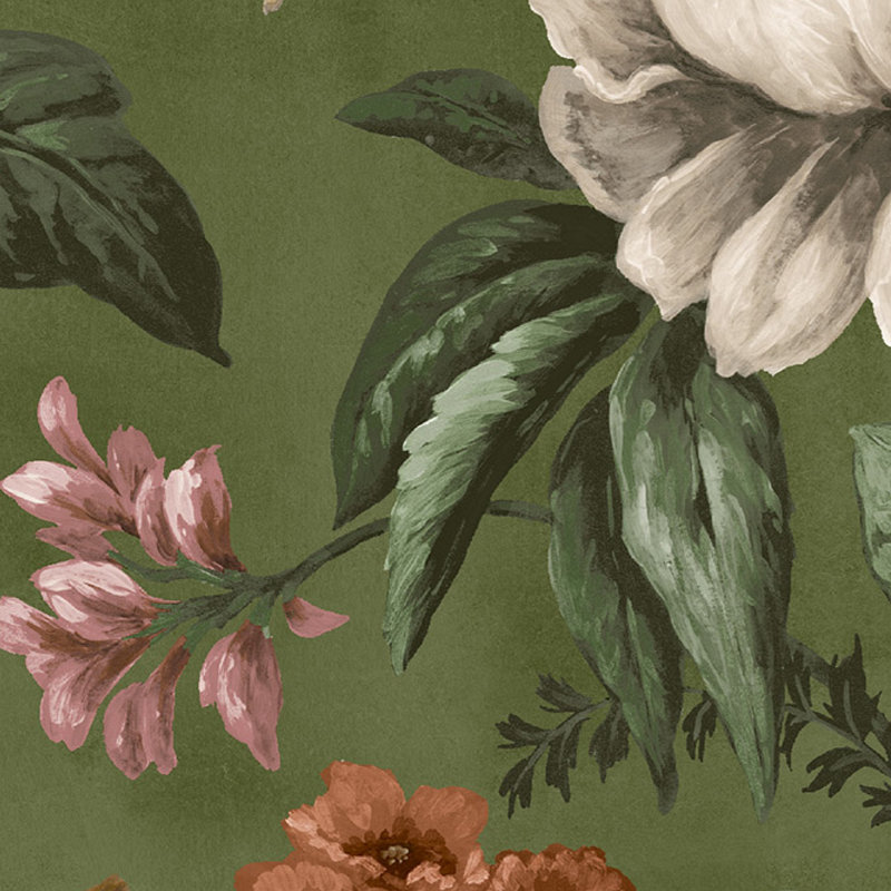 Superfresco Easy Gardenia Floral Wallpaper, Green