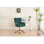 Chaise de bureau pivotante en velours avec base en métal-373388909