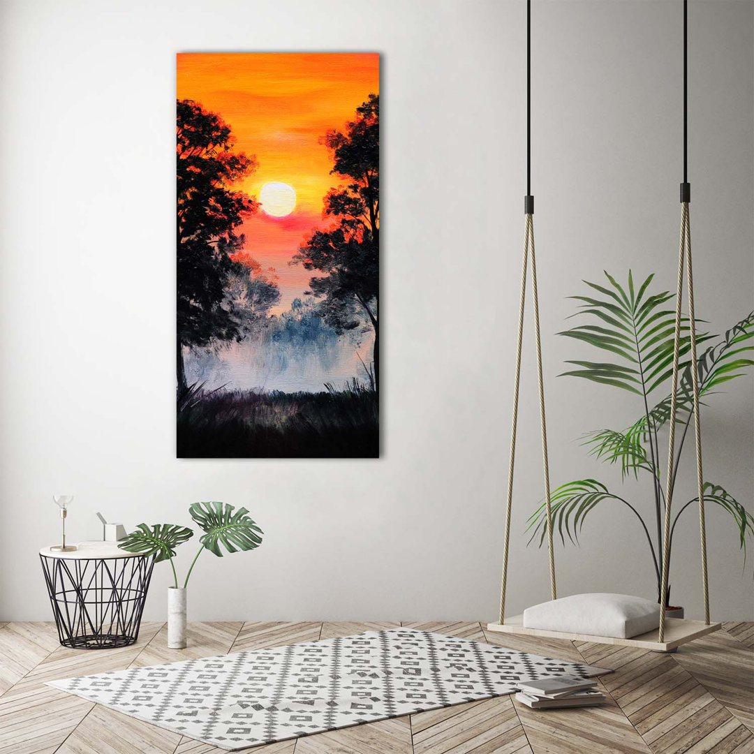 Sunset Forest - Kunstdrucke auf Segeltuch