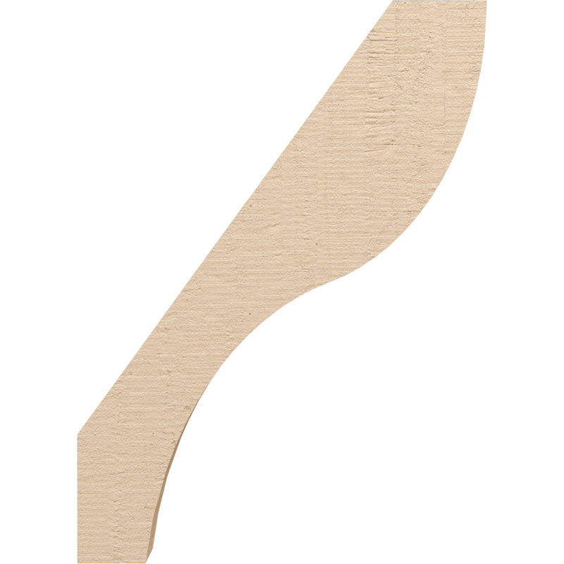 Timberthane Rough Cedar Faux Wood Geneva Knee Brace, 3"W x 16"D x 22"H, Primed Tan, 22" H x 3" W x 16" D