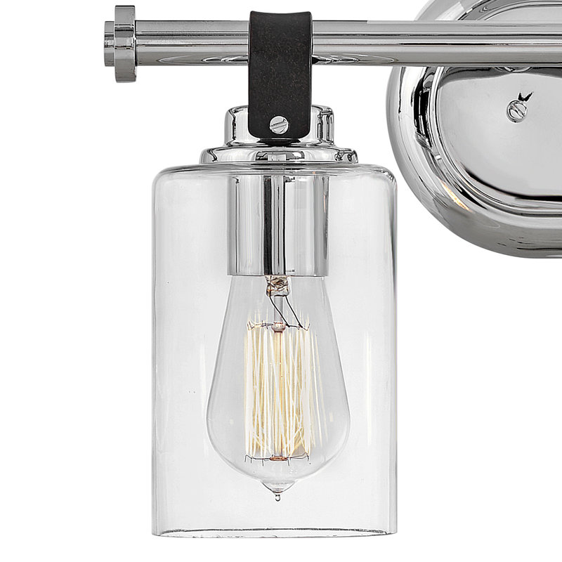 Éclairage pour salle de bain à 2 lumières à intensité variable April, Chrome