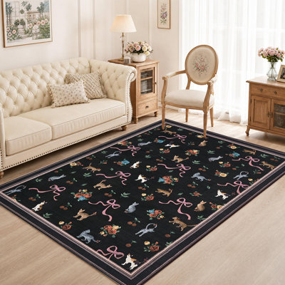 Tapis lavables à la machine pour la chambre à coucher Tapis doux à motif géométrique moderne antidérapant Tapis d'intérieur pour chambre d'enfant