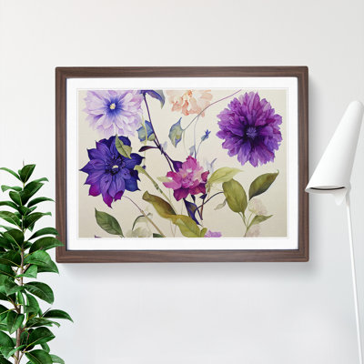 Amazing Watercolour Flowers - Framed Print