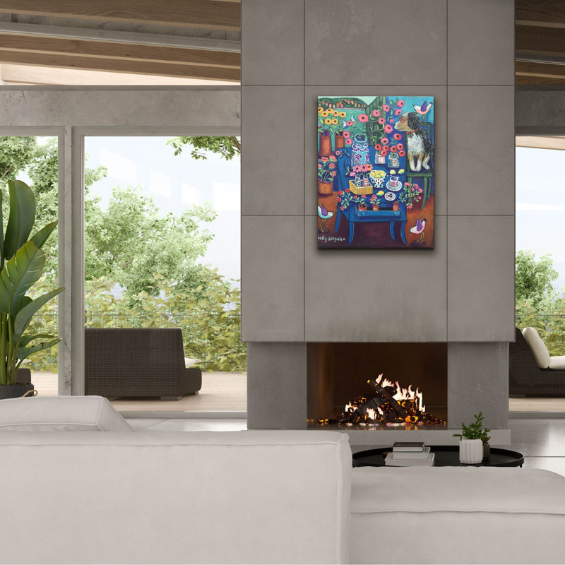 «A Lovely View» par Holly Wojhan, art mural sur toile, H 34 po x l 26 po x P 1,5 po