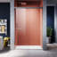 46.5'' - 48'' W x 72'' H Double Added Semi-Frameless Shower Door with Clear Glass-62295902