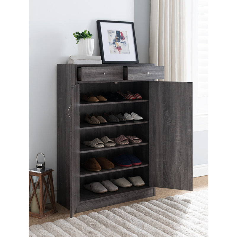 Rangement à chaussures 20 paires, Gris délavé