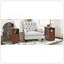 Table de bout avec tiroirs, table de coin avec tablettes ouvertes, table d'appoint haute pour chambre à coucher et coin
