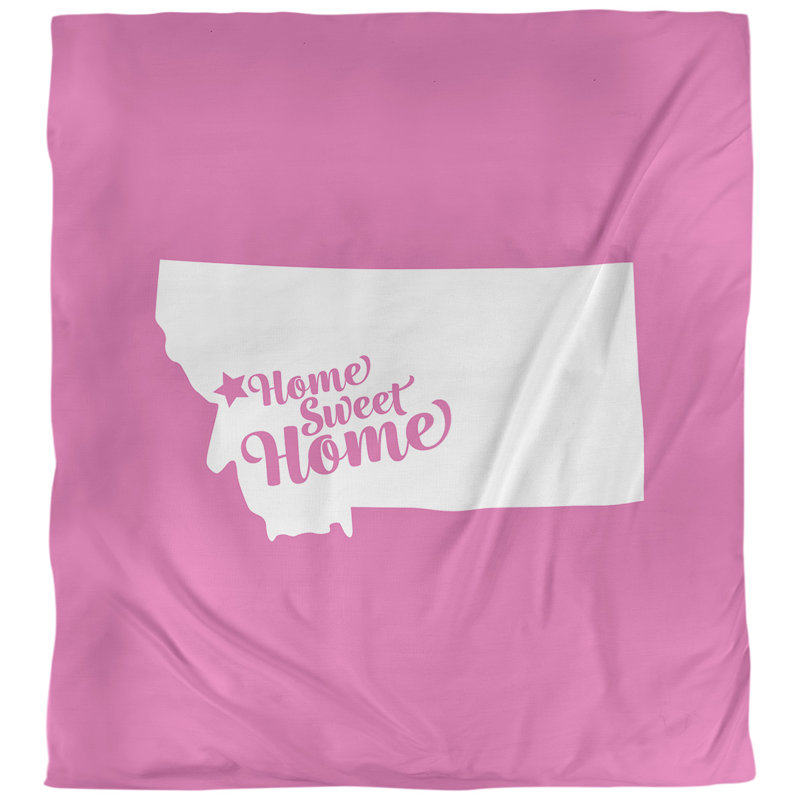 Housse de couette missoula doux, Housse de couette pour très grand lit, Rose, Microfibre