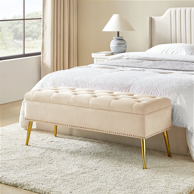 Eola Storage Bench, Tan