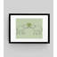 Two Elephants Line Art Love - Single Picture Frame Print