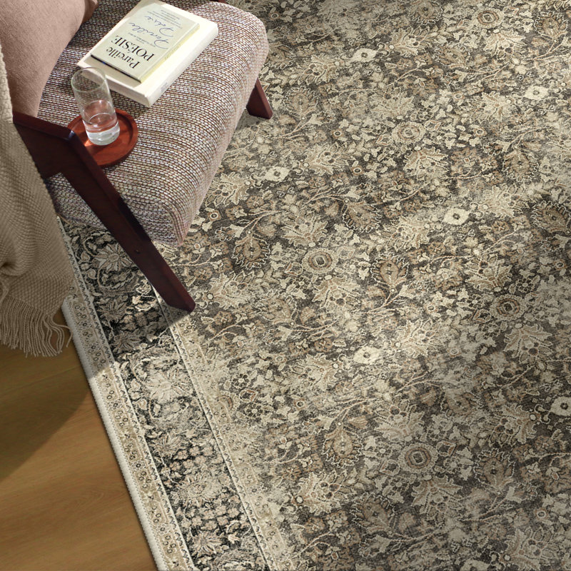 Roehit Distressed Vintage Oriental Runner, Non-Slip Washable Stain Resistant Area Rug, Runner 2'3" x 6'